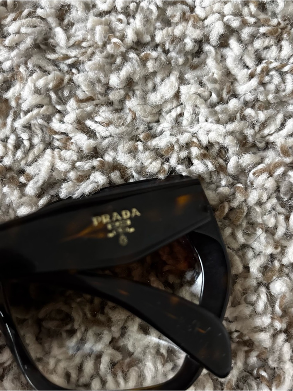 Prada brown heritage jackee O Oversized Gradient Sunglasses authentic no case - Picture 4 of 10